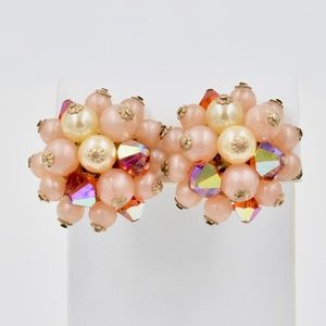 Vintage 1960's Clip On Earrings
